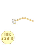 2mm 4 Prong - 10K Gold Nose Studs SD48905