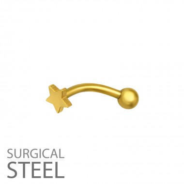 Star - 316L Surgical Grade Stainless Steel Steel Navels SD35481