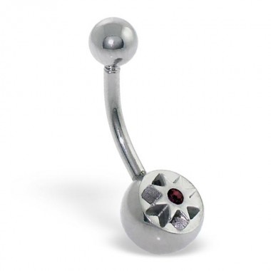 Flower - 316L Surgical Grade Stainless Steel Steel Navels SD382