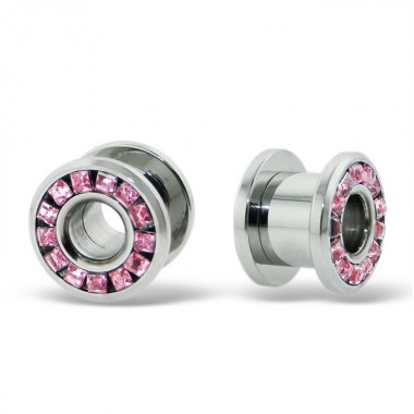 Dumbbell - 316L Surgical Grade Stainless Steel Ear Tunnels & Plugs SD12852