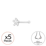 Star - 925 Sterling Silver Silver SD48032