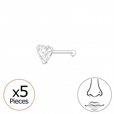 Heart - 925 Sterling Silver Silver SD48034