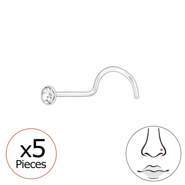 Round - 925 Sterling Silver Silver SD48037