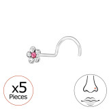 Flower - 925 Sterling Silver Silver SD48042