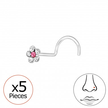Flower - 925 Sterling Silver Silver SD48042