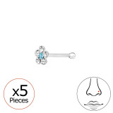 Flower - 925 Sterling Silver Silver SD48044