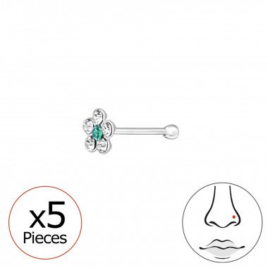 Flower - 925 Sterling Silver Silver SD48046