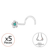 Flower - 925 Sterling Silver Silver SD48047