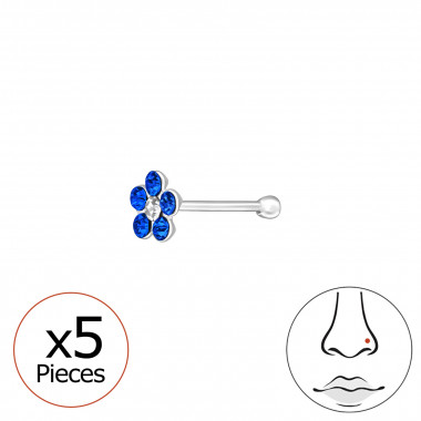 Flower - 925 Sterling Silver Silver SD48048