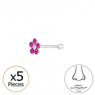 Flower - 925 Sterling Silver Silver SD48050