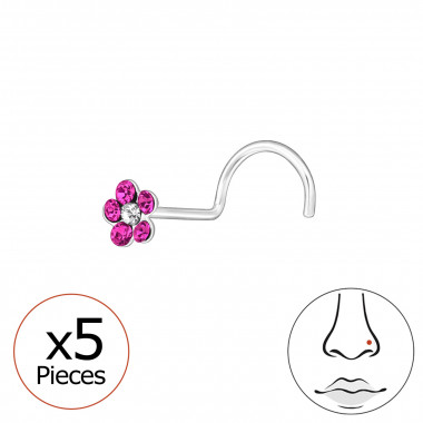 Flower - 925 Sterling Silver Silver SD48051