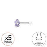 Flower - 925 Sterling Silver Silver SD48052