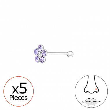 Flower - 925 Sterling Silver Silver SD48052