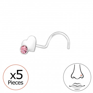Heart - 925 Sterling Silver Silver SD48059