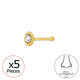 Round Shape - 925 Sterling Silver Silver SD48060