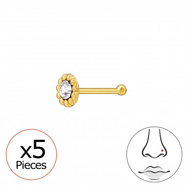 Round Shape - 925 Sterling Silver Silver SD48060