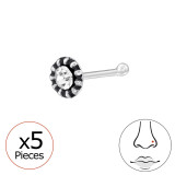 Round Disc - 925 Sterling Silver Silver SD48062