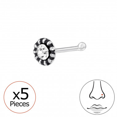 Round Disc - 925 Sterling Silver Silver SD48062