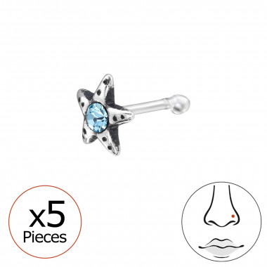 Star - 925 Sterling Silver Silver SD48064