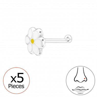 Flower - 925 Sterling Silver Silver SD48070