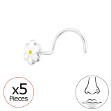 Flower - 925 Sterling Silver Silver SD48071