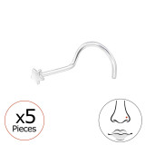 Star - 925 Sterling Silver Silver SD48073