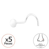 Round Disc - 925 Sterling Silver Silver SD48077