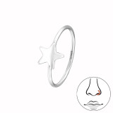 Star - 925 Sterling Silver Silver SD49254