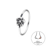 Flower - 925 Sterling Silver Silver SD49255