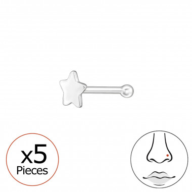 Star - 925 Sterling Silver Silver SD49549