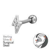 Thunderbolt - 925 Sterling Silver Silver SD49637
