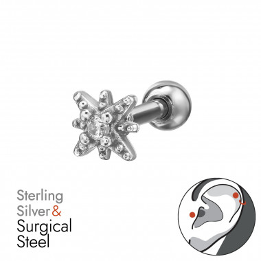 Starburst - 925 Sterling Silver Silver SD49639