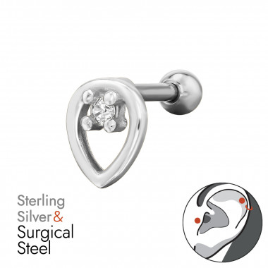 Teardrop - 925 Sterling Silver Silver SD49643