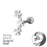 Flower - 925 Sterling Silver Silver SD49645
