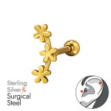 Flower - 925 Sterling Silver Silver SD49646