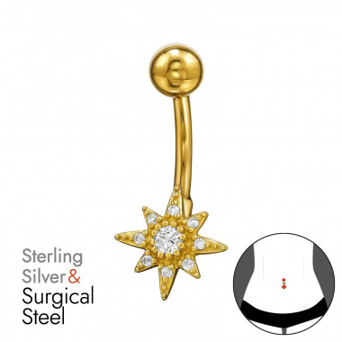 Starburst - 925 Sterling Silver Silver SD49654