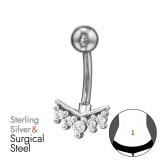 Chevron - 925 Sterling Silver Silver SD49659