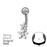 Flower - 925 Sterling Silver Silver SD49665