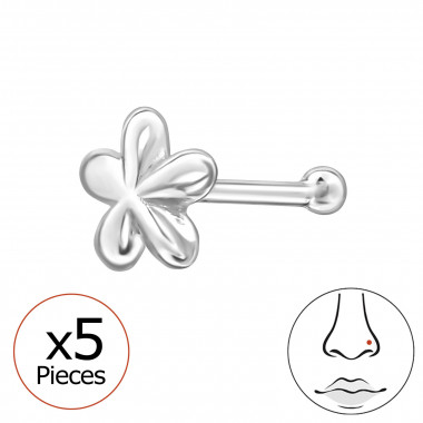 4mm Flower - 925 Sterling Silver Silver SD49713