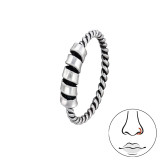 Twisted Oxidized - 925 Sterling Silver Silver SD49716