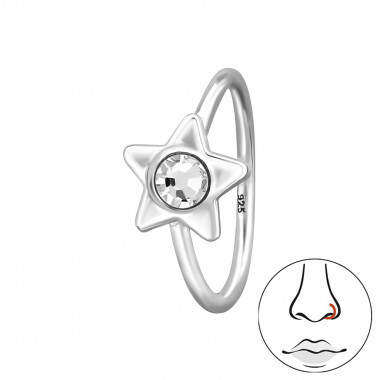 5mm Star - 925 Sterling Silver Silver SD49834
