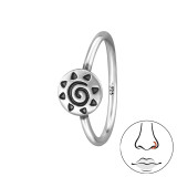 4mm Sun Oxidized - 925 Sterling Silver Silver SD49835