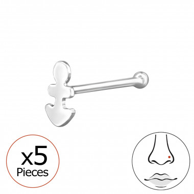 4mm Anchor - 925 Sterling Silver Silver SD49844