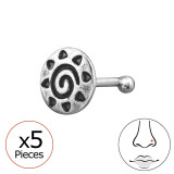 4mm Sun - 925 Sterling Silver Silver SD49845