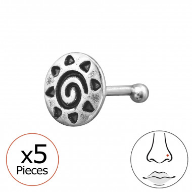 4mm Sun - 925 Sterling Silver Silver SD49845