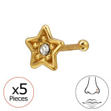 4mm Star - 925 Sterling Silver Silver SD49929