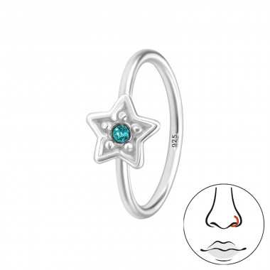 4mm Star - 925 Sterling Silver Silver SD49933