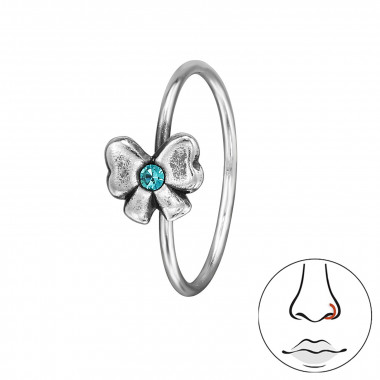 Bow - 925 Sterling Silver Silver SD50036