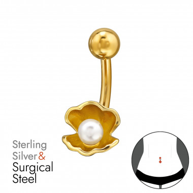 Shell - 925 Sterling Silver Silver SD50090