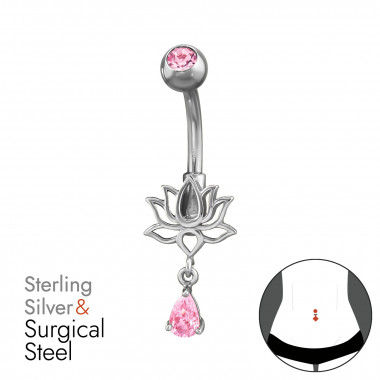 Lotus - 925 Sterling Silver Silver SD50201